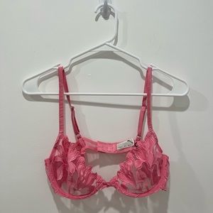 Fleur du mal lily embroidery plunge bra